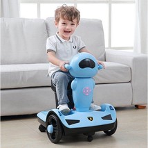 厂家直销智能早教可遥控儿童平衡车 电动无脚踏滑步儿童车电动车宝宝音乐早教玩具