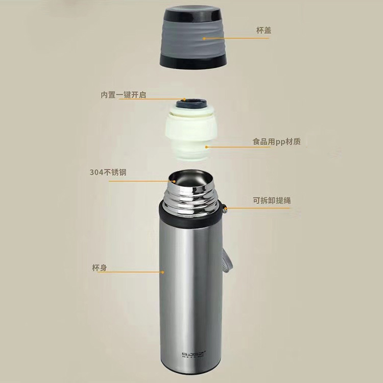 Customized new 304 stainless steel bullet-shaped insulated cup portable outdoor vacuum sports water cup details Picture