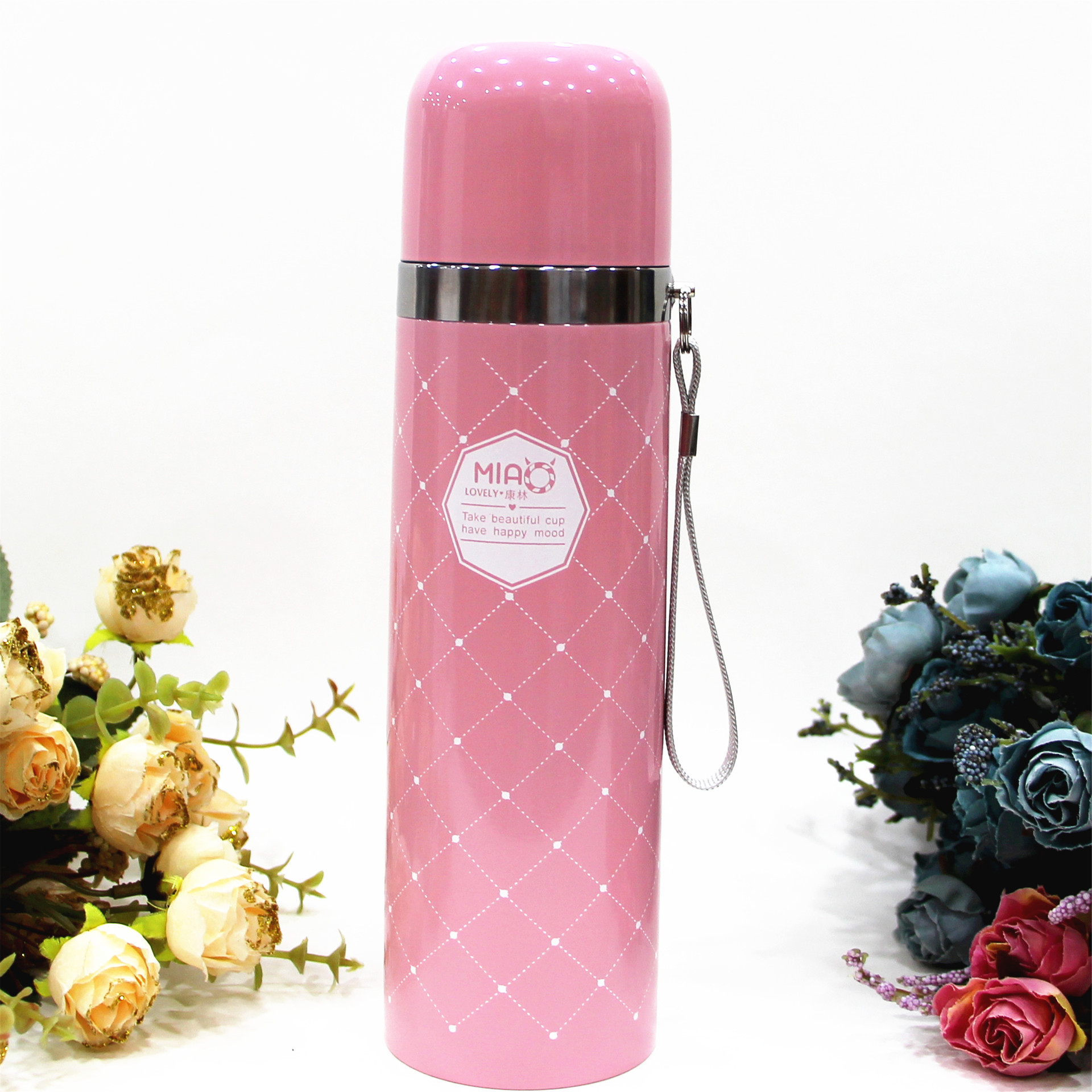 New high vacuum bullet-shaped 304 stainless steel insulated cups for boys and girls, student advertising cups, daily necessities supply Specification image