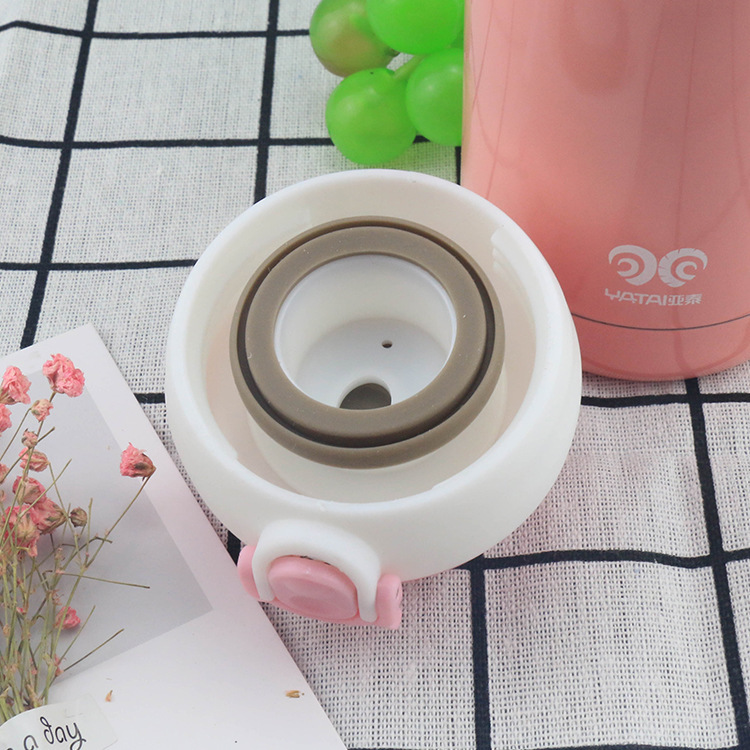 Mini insulated water, a Korean version of children's creative, cute and small stainless steel vacuum custom logo bouncing cup details Picture