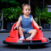 儿童电动车碰碰车宝宝遥控车四轮小孩新奇智能电动发光玩具汽车电动童车