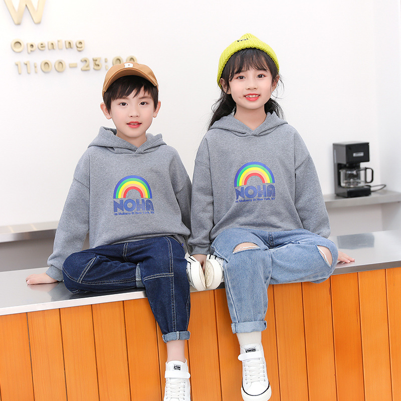 Children's hoodies and hats with fleece and thick warm jackets for men and women