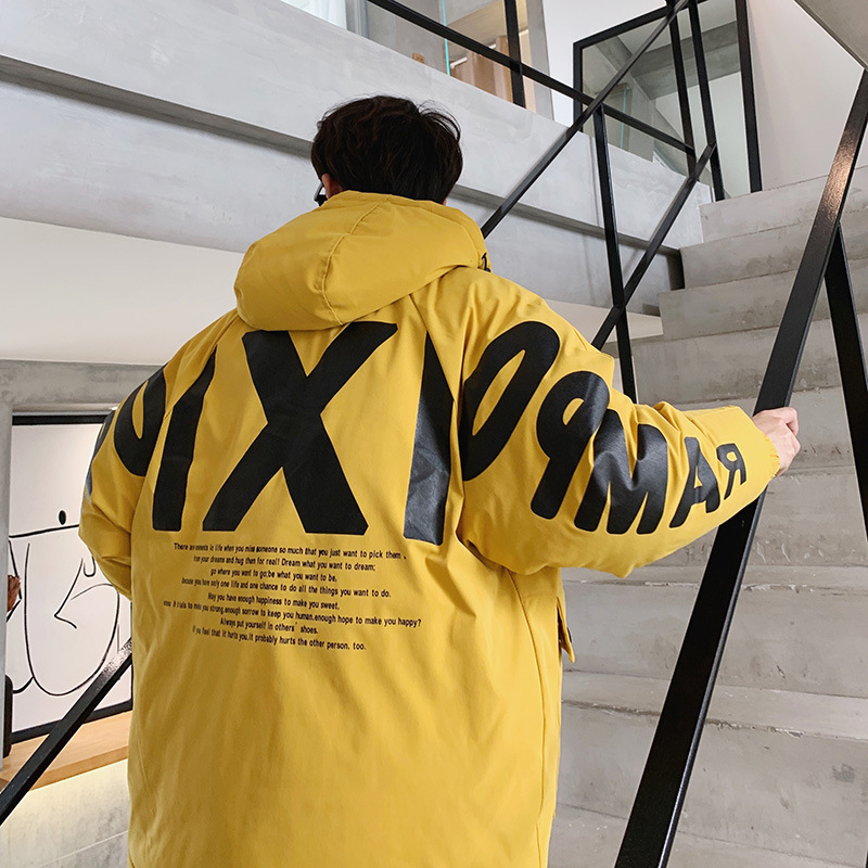 Clearance sale price: Hong Kong-style Korean-style trendy cotton-padded clothes, loose men's casual thickened hooded cotton-padded jackets, cotton-padded jackets and breadwear Application Scenario