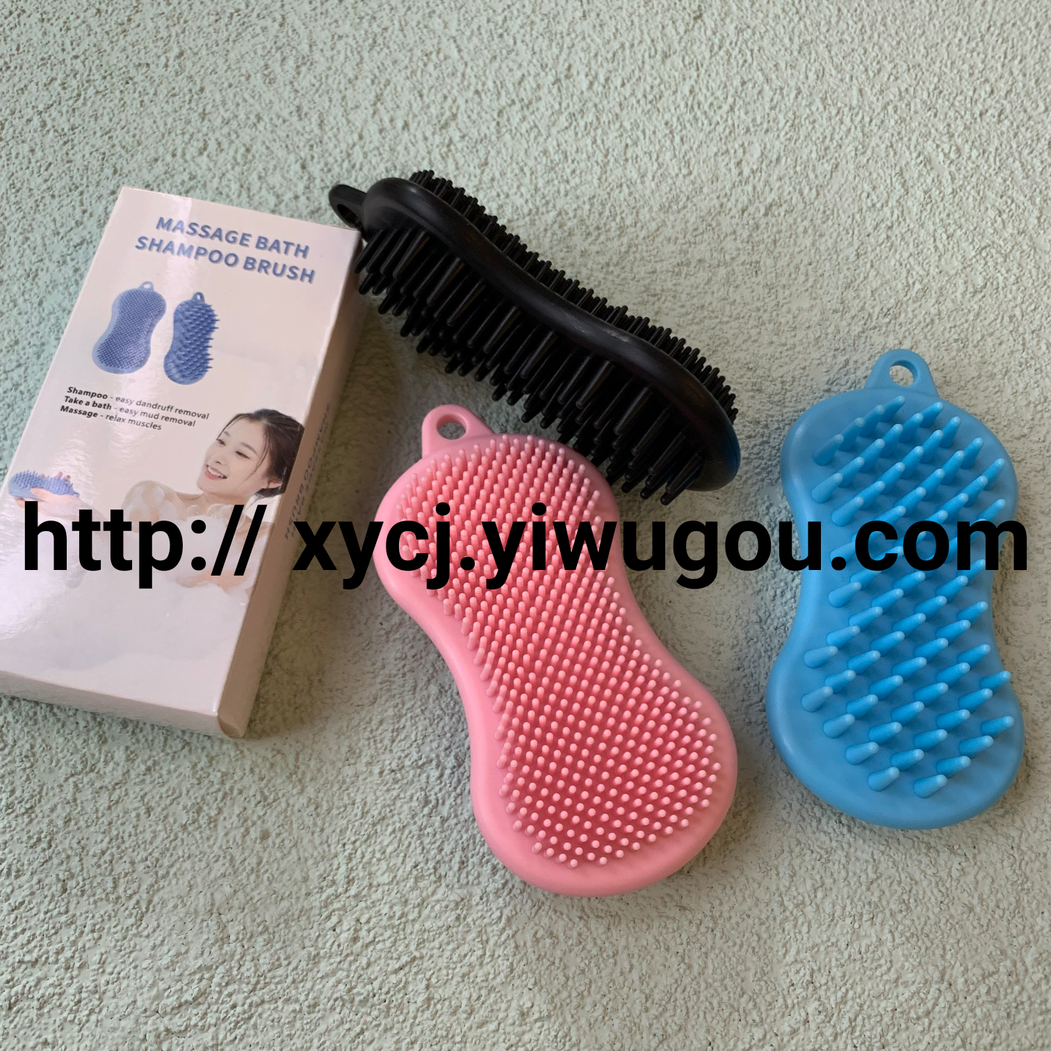 Amazon silicone bath brush Children's bath silicone scrub head Bath massage brush multi-function scrub brush