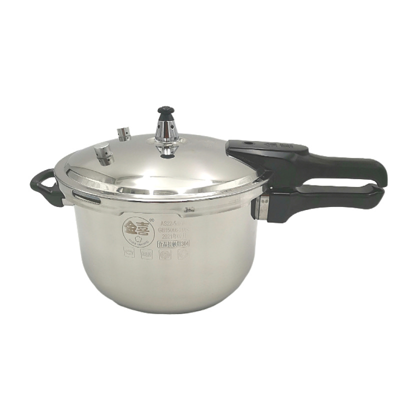 304 stainless steel pressure cooker with stainless steel bottom and steaming plate, universal pressure cooker, 22-28cm Application Scenario