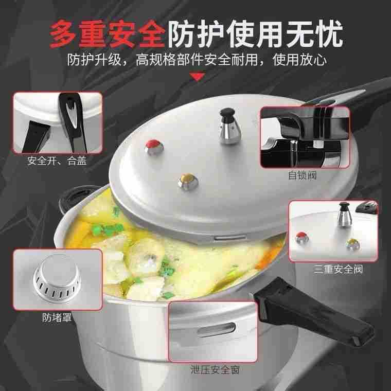Pressure cooker factory direct price, large sales volume, favorable price. Induction cooker, gas stove, universal household explosion-proof pressure cooker Application Scenario