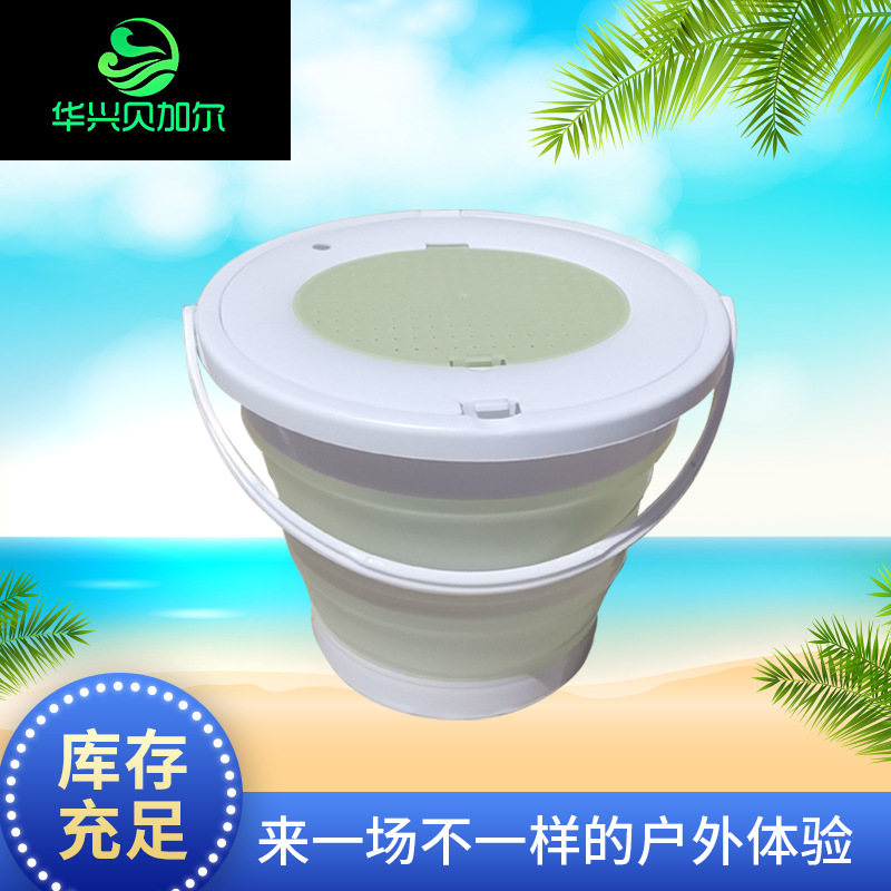 Off-the-shelf multifunctional folding bucket Portable folding bucket Outdoor travel car wash fishing folding bucket