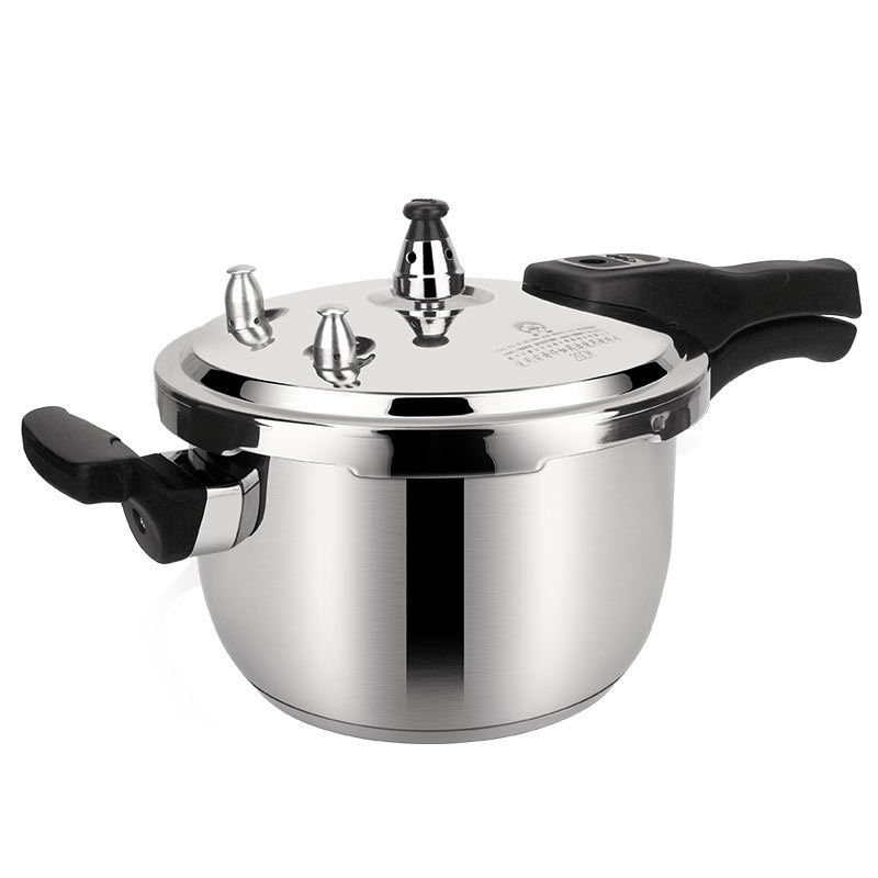 304 stainless steel pressure cooker thickened, suitable for commercial and household pressure cookers, gas stoves and induction cookers. Stainless steel cookware Item Picture