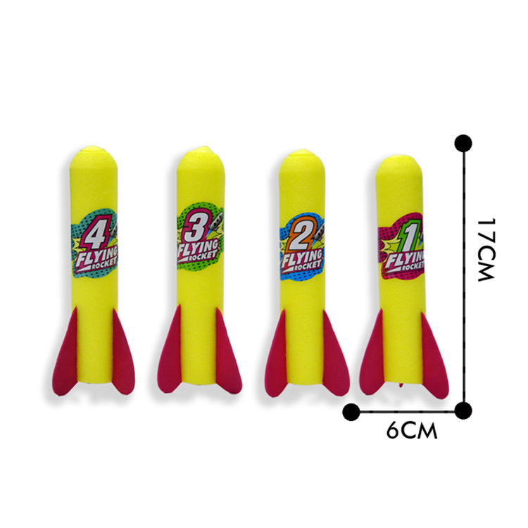 Cross-border street stall hot products: Outdoor interactive toys with EVA foam cotton that can be launched by stepping on the skyrocket launcher Item Picture
