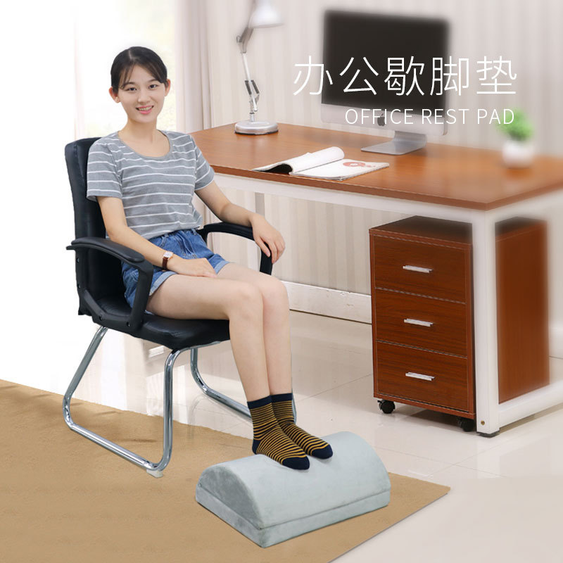 Amazon adjustable sponge foot rest mat, office foot rest wonder, semi-cylindrical foot rest mat, high rebound leg mat details Picture