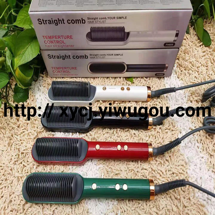Factory sales of straight hair combs, straight hair rods, straightening boards that do not damage hair, curling irons, electric combs, and home use for inward bangs details Picture
