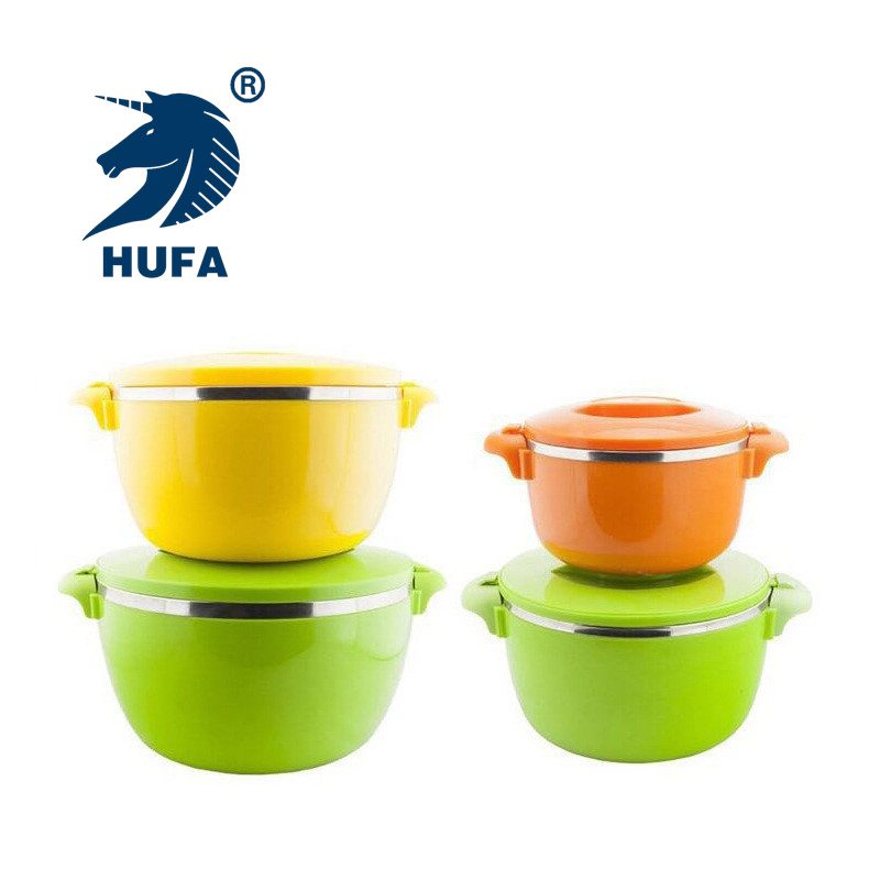 HUFA Stainless steel insulated pot, stainless steel fresh-keeping pot four-piece set/Five-piece set export insulated pot