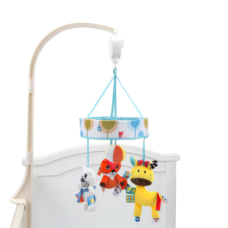 DOLERY Baby elephant Rabbit Star Bed Bell Baby Music Car Hanging Music Box Spinning Music toys Item Picture