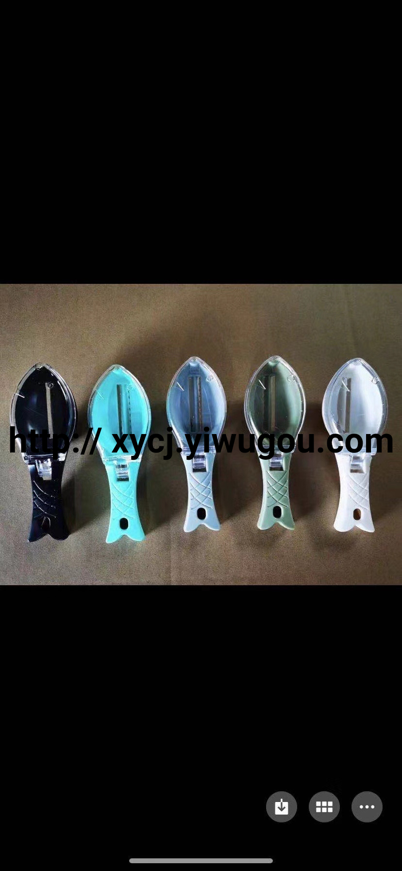 Cross-border household kitchen tools with covers, fish scale removers, kitchen fish scale scrapers, manual fish scale removal tools manufacturers details Picture
