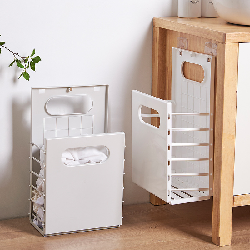 Cesta de suciedad plegable cesta de almacenamiento de ropa lavabo colgante de pared cesto de ropa cubo baño Application Scenario