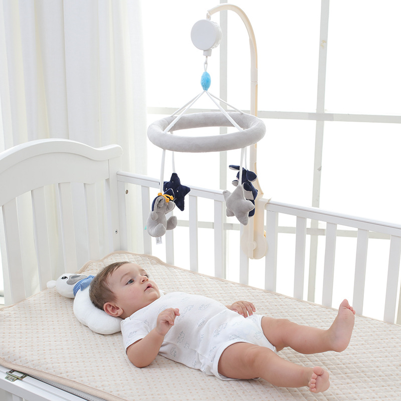 DOLERY Baby elephant Rabbit Star Bed Bell Baby Music Car Hanging Music Box Spinning Music toys Application Scenario