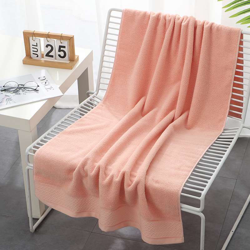 Toalla de baño de algodón toalla de juego de toallas para hombres y mujeres baño para adultos de uso doméstico 100% algodón suave no pierde el pelo súper absorbente 70*140 Specification image