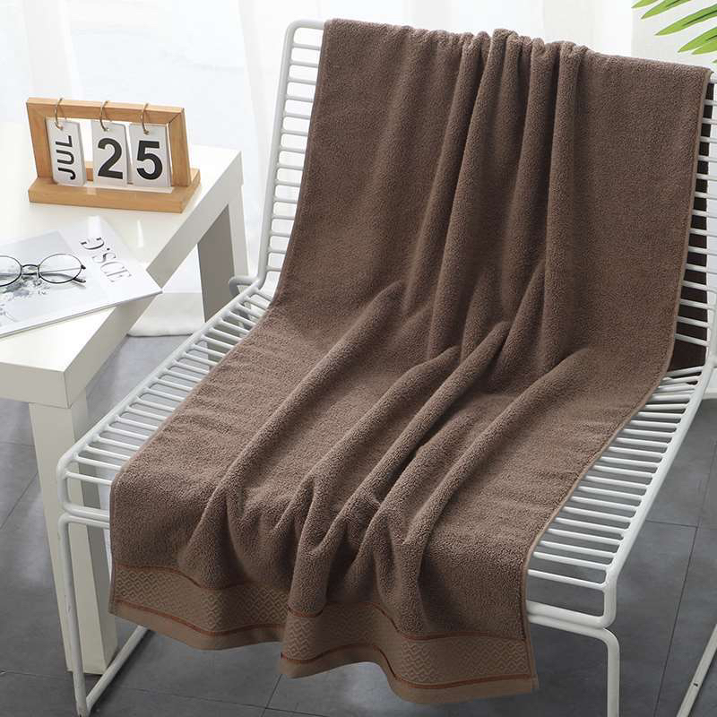 Toalla de baño de algodón toalla de juego de toallas para hombres y mujeres baño para adultos de uso doméstico 100% algodón suave no pierde el pelo súper absorbente 70*140 Item Picture