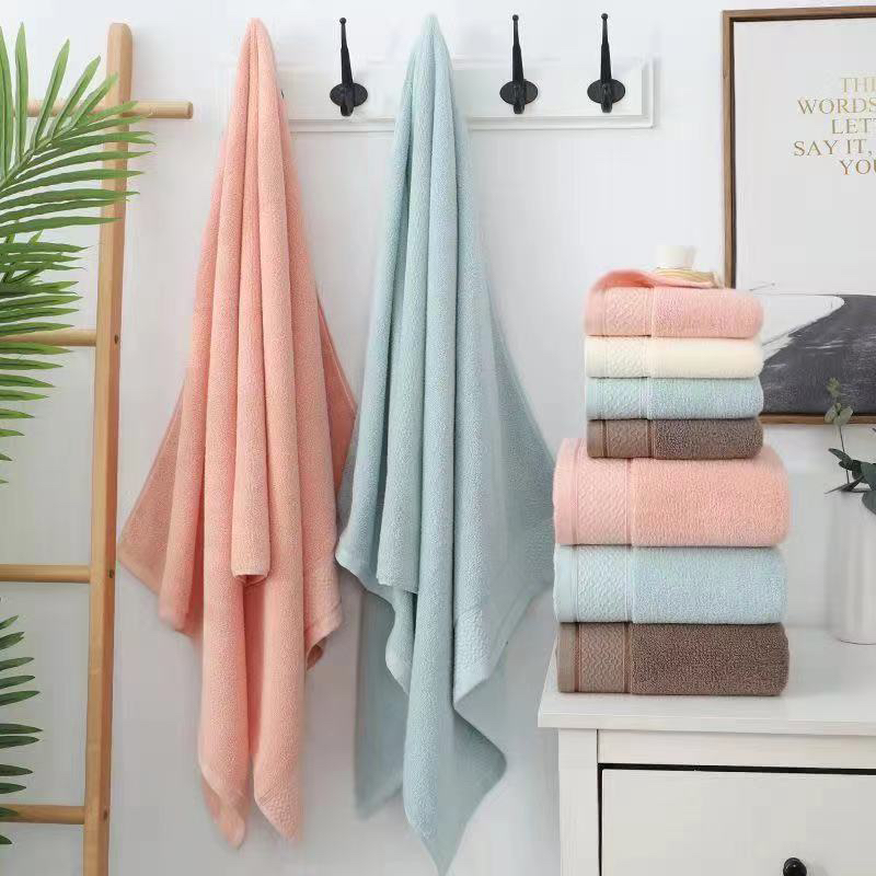 Toalla de baño de algodón toalla de juego de toallas para hombres y mujeres baño para adultos de uso doméstico 100% algodón suave no pierde el pelo súper absorbente 70*140