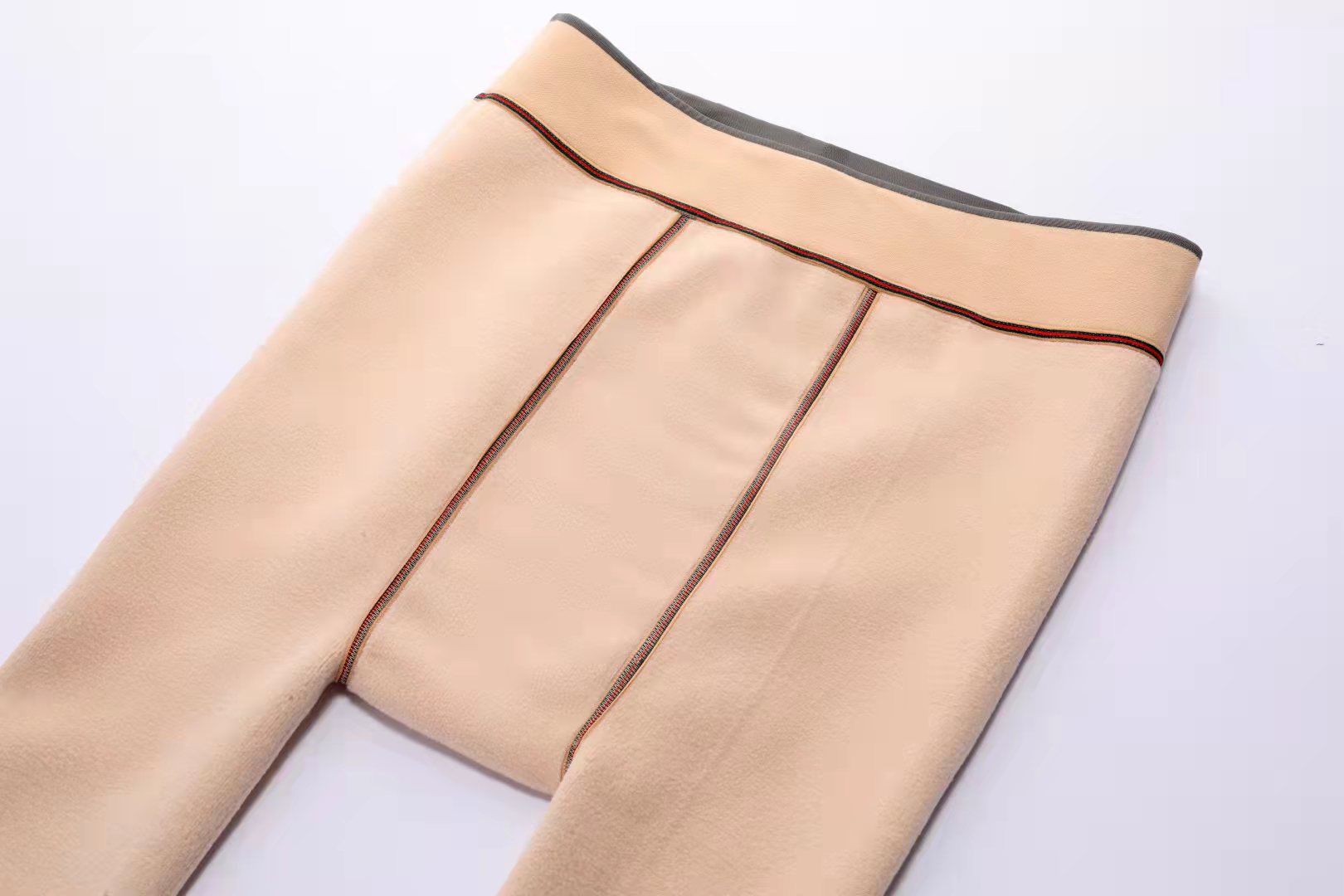 Winter thickened and fleece leggings fashionable warm plus size plus fat foot pants elastic one-piece pants