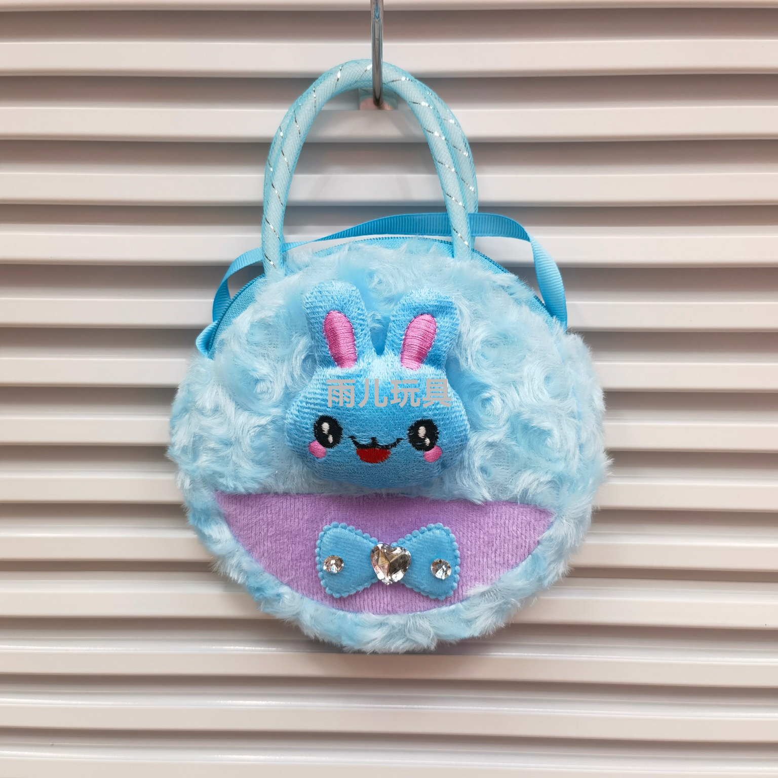 Plush bag, children's shoulder bag, cartoon bag, hand-held crossbody bag, cartoon animal head, children's single-shoulder bag details Picture