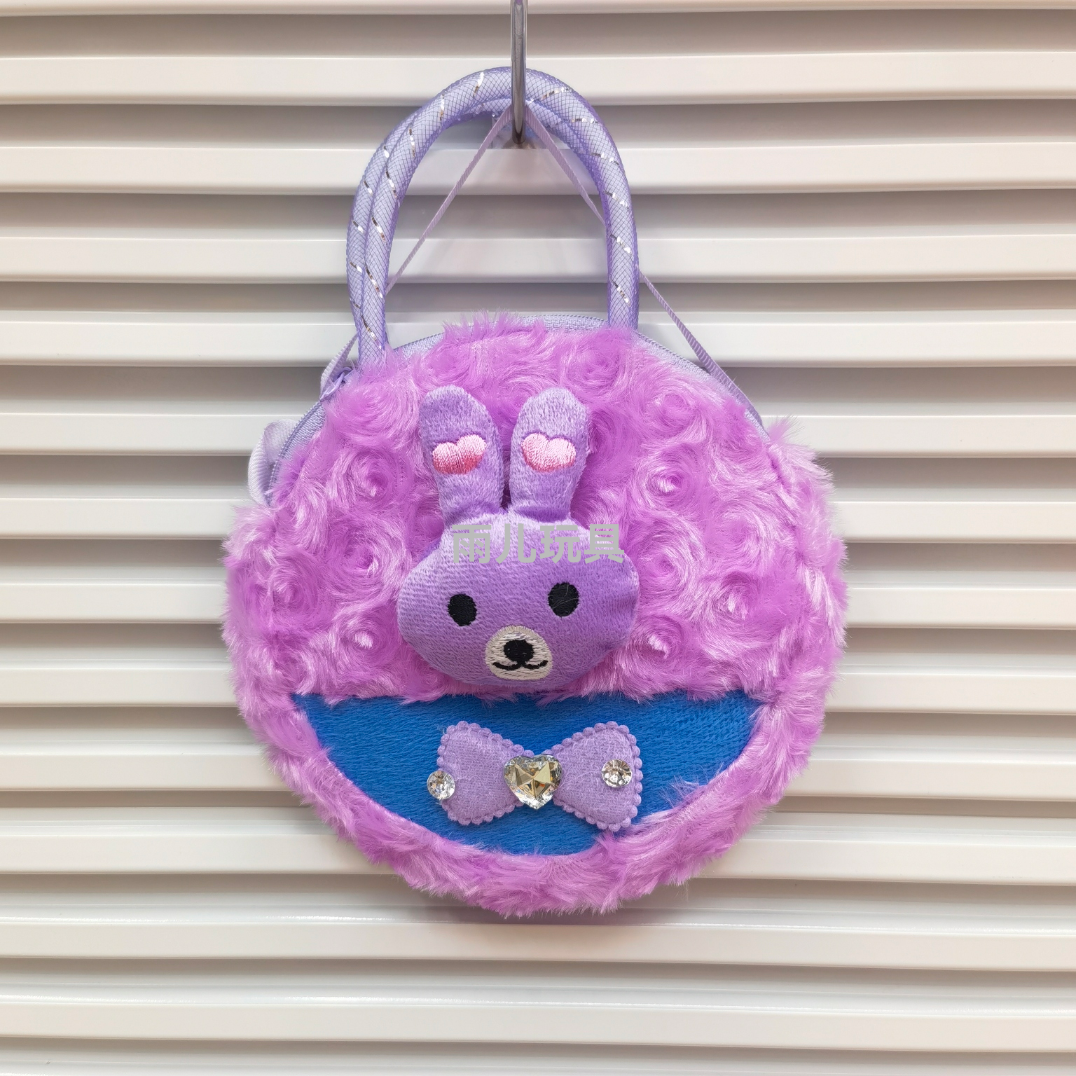 Plush bag, children's shoulder bag, cartoon bag, hand-held crossbody bag, cartoon animal head, children's single-shoulder bag Specification image