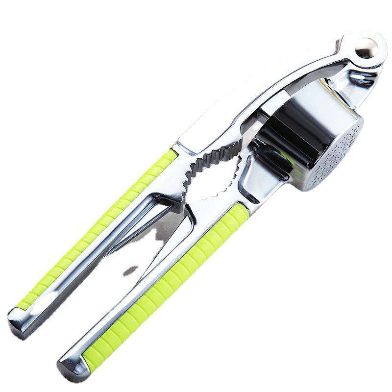 Kitchen multi-functional garlic press, stainless steel garlic mashing machine, manual garlic puree, garlic paste, ginger and garlic machine Item Picture