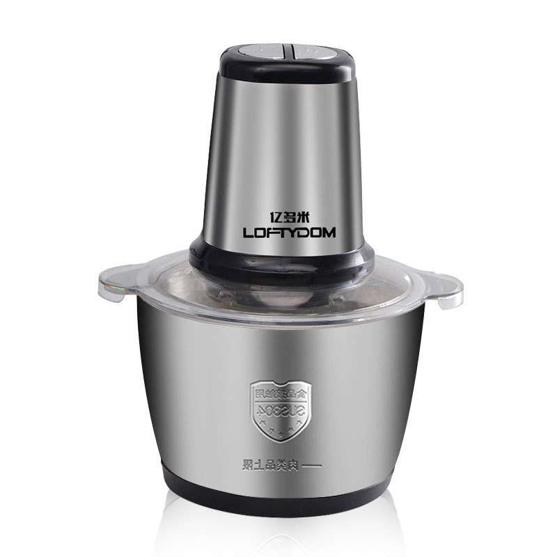Foreign trade 3L multi-functional household meat mincer electric cooking machine small stainless steel meat crusher auxiliary food mixing Item Picture