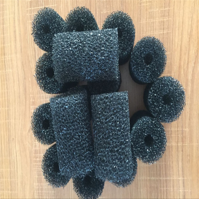 Customized sponge column water purification and impurity filtration sponge column bath hall PU mesh blasting sponge factory Application Scenario