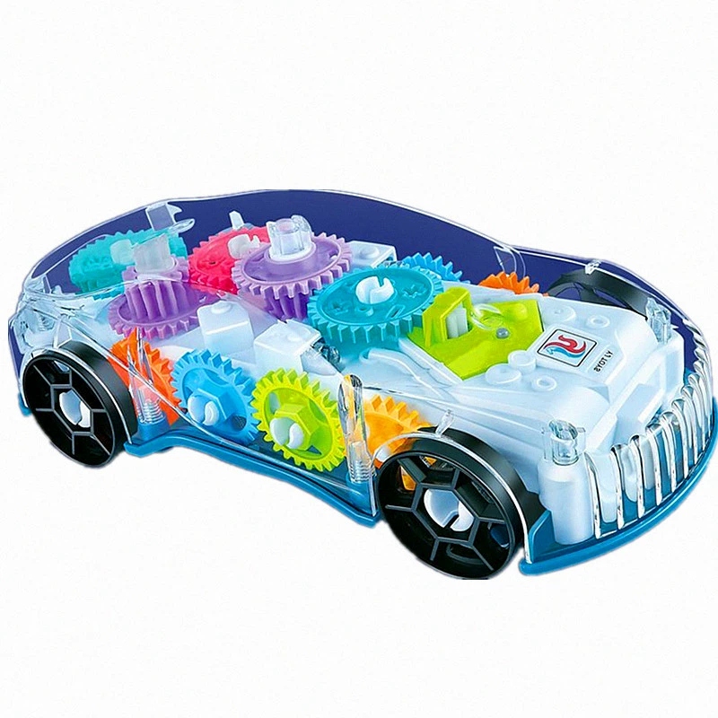 Electric universal lights, music, transparent gear cars, street stalls, illuminated night markets, parks, children's mechanical cars, toys, h Application Scenario