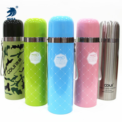 New high vacuum bullet-shaped 304 stainless steel insulated cups for boys and girls, student advertising cups, daily necessities supply