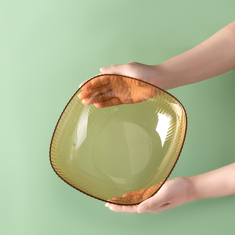 Net Red Fruit Tray Home Translucent Simple Nordic Style Modern Living Room Coffee Table Creative Dry Fructose Snack Fruit Tray Application Scenario