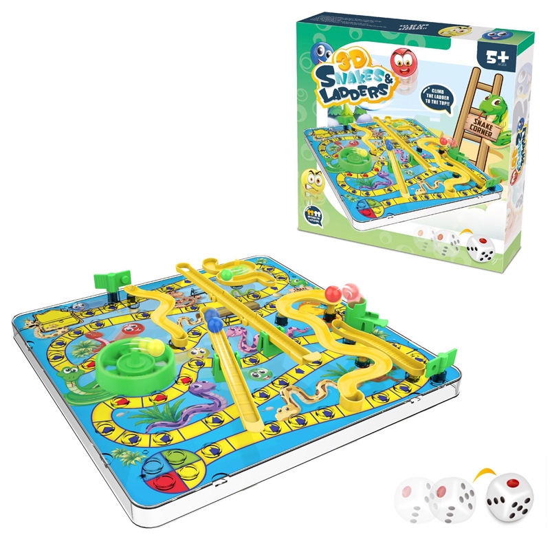 Foreign trade cross-border flying chess, snake chess, tabletop games, multi-functional board games, educational interactive toys, children's toys, gifts Specification drawing