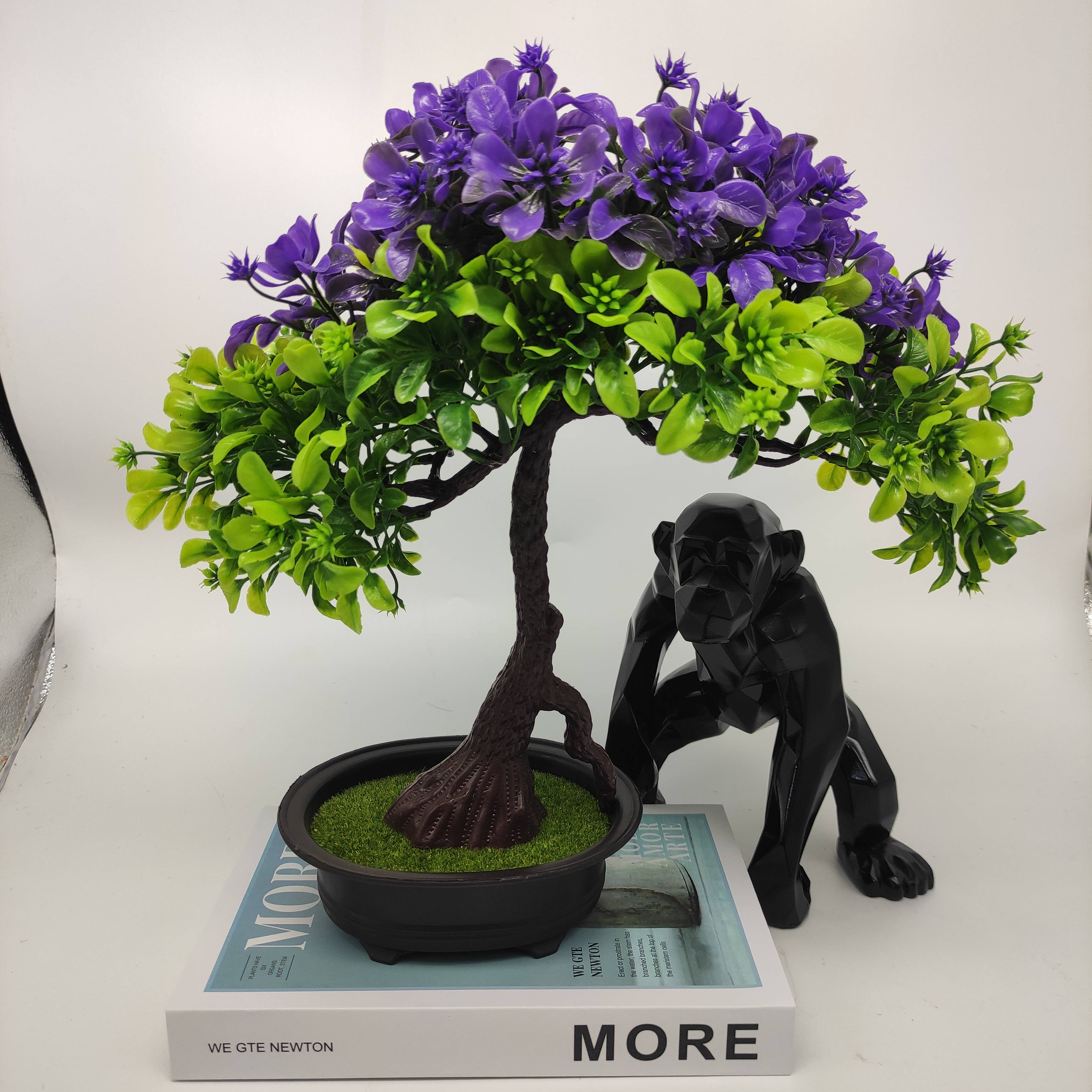 Mini artificial bonsai flowers, small potted plants, factory direct sales of artificial flower plants details Picture
