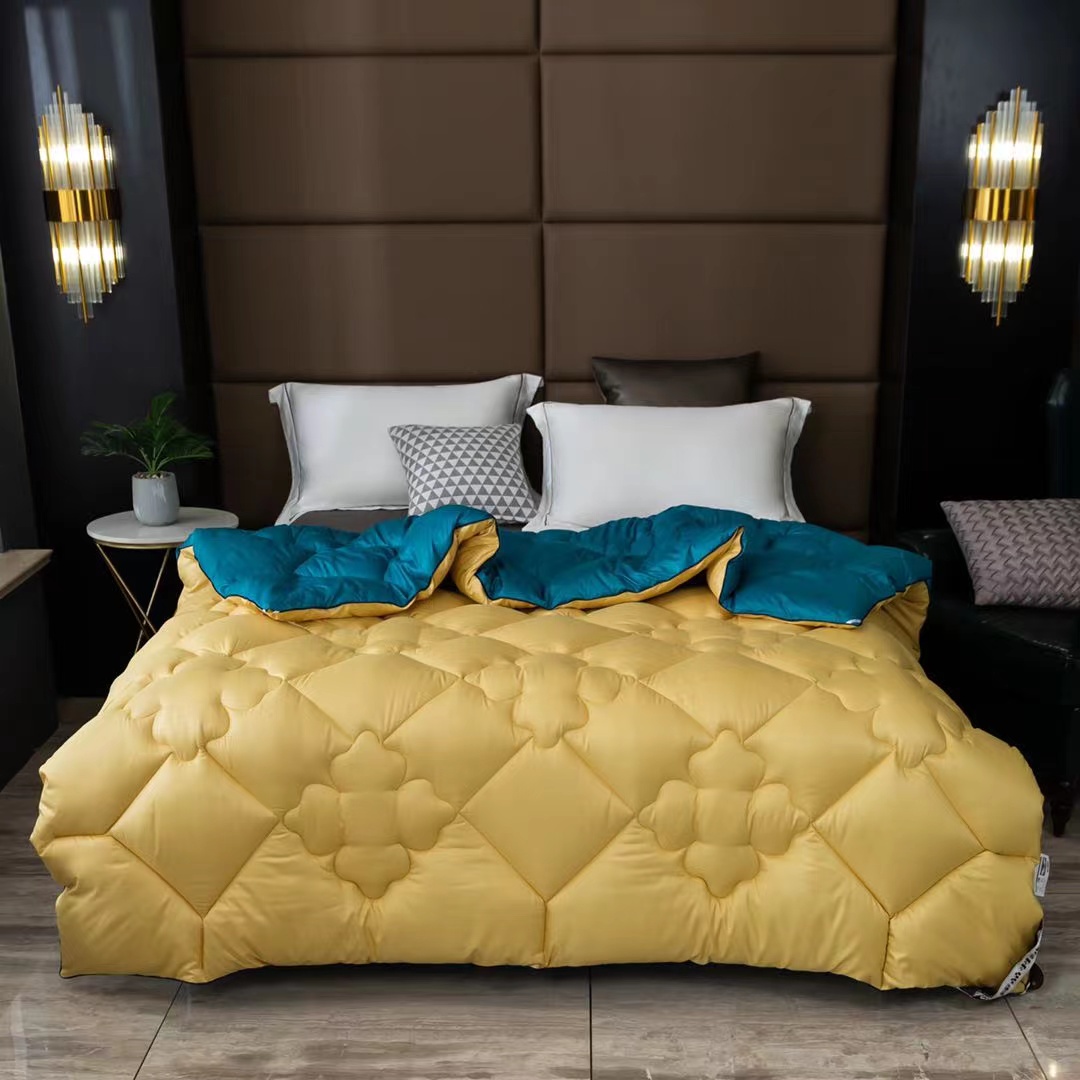 2021 New warm two-tone single and two-person faux down quilt for autumn and winter Application Scenario