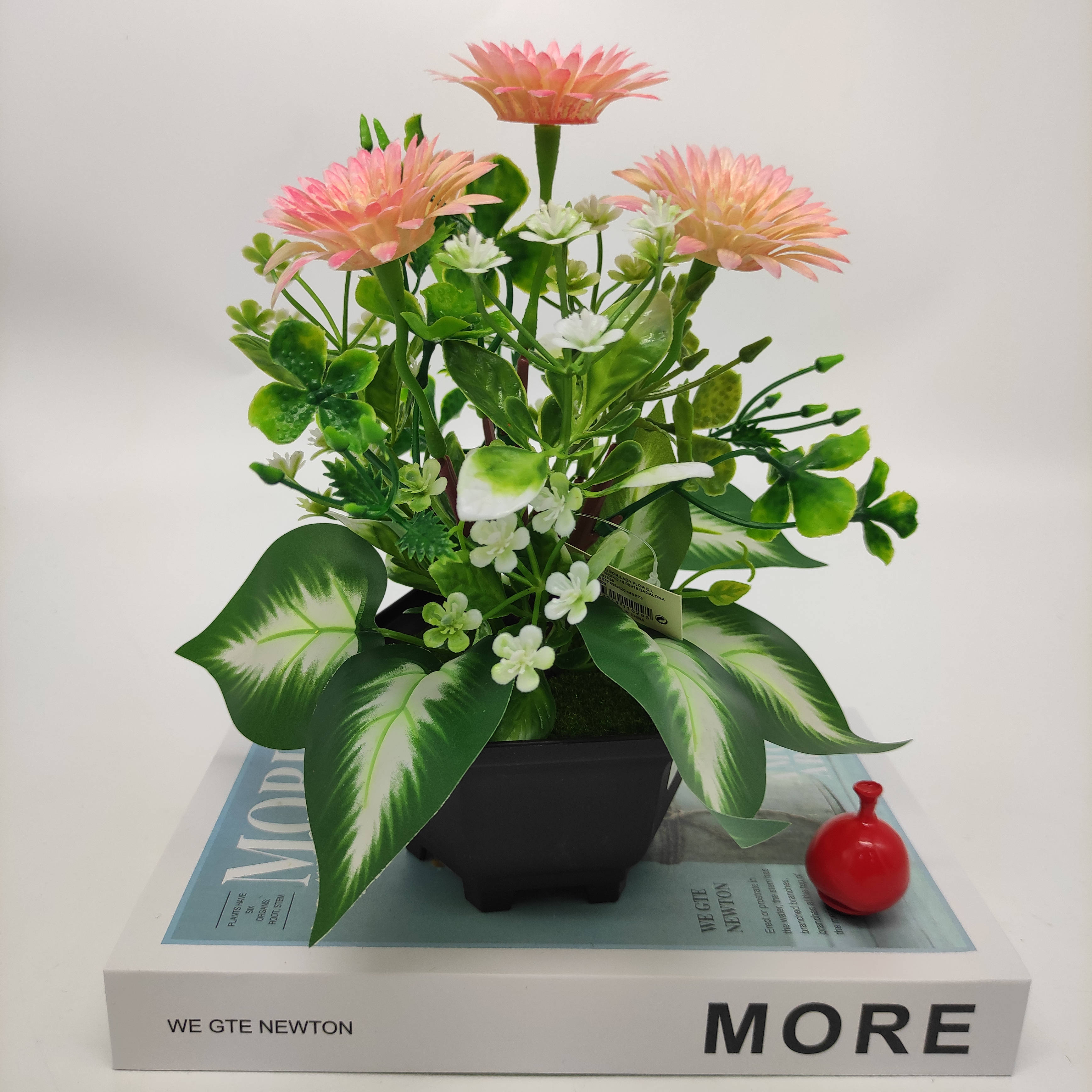 Mini artificial bonsai flowers, small potted plants, factory direct sales of artificial flower plants