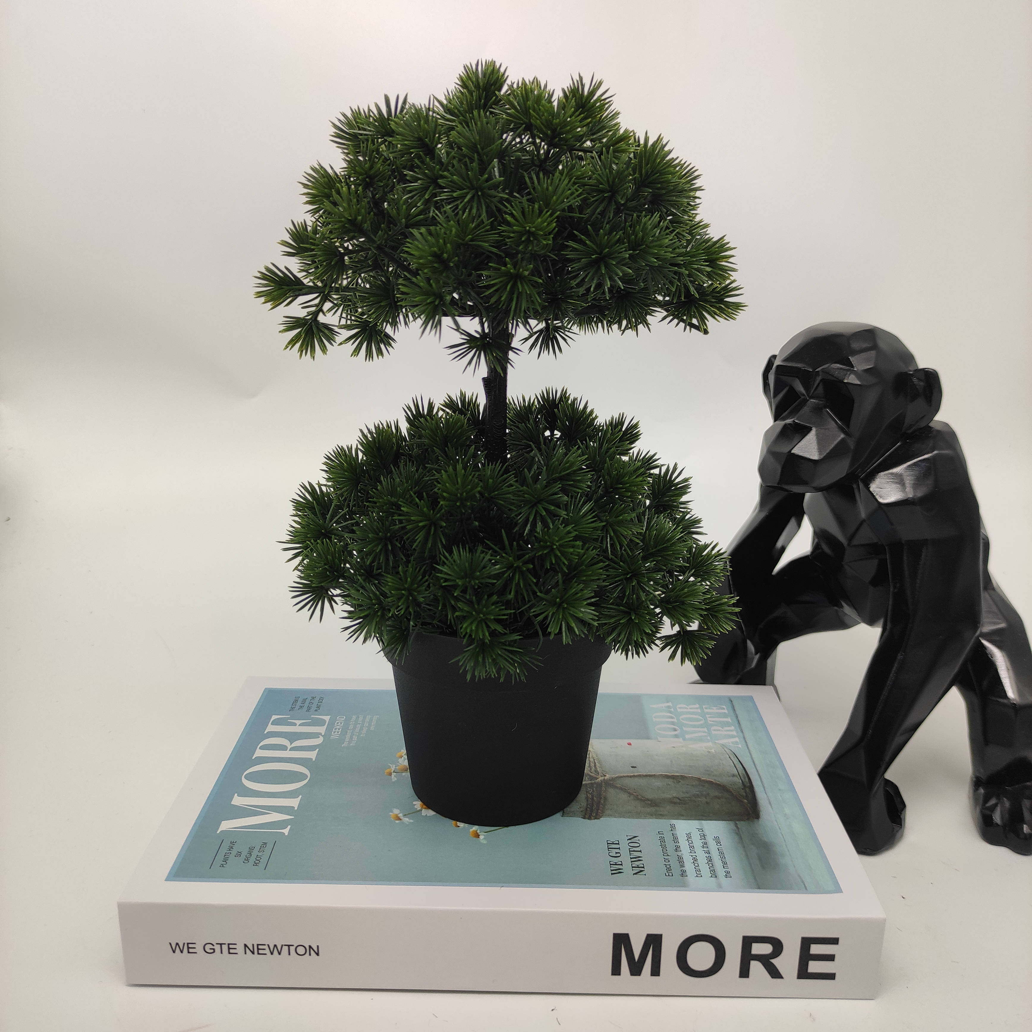 Mini artificial bonsai flowers, small potted plants, factory direct sales of artificial flower plants Specification image