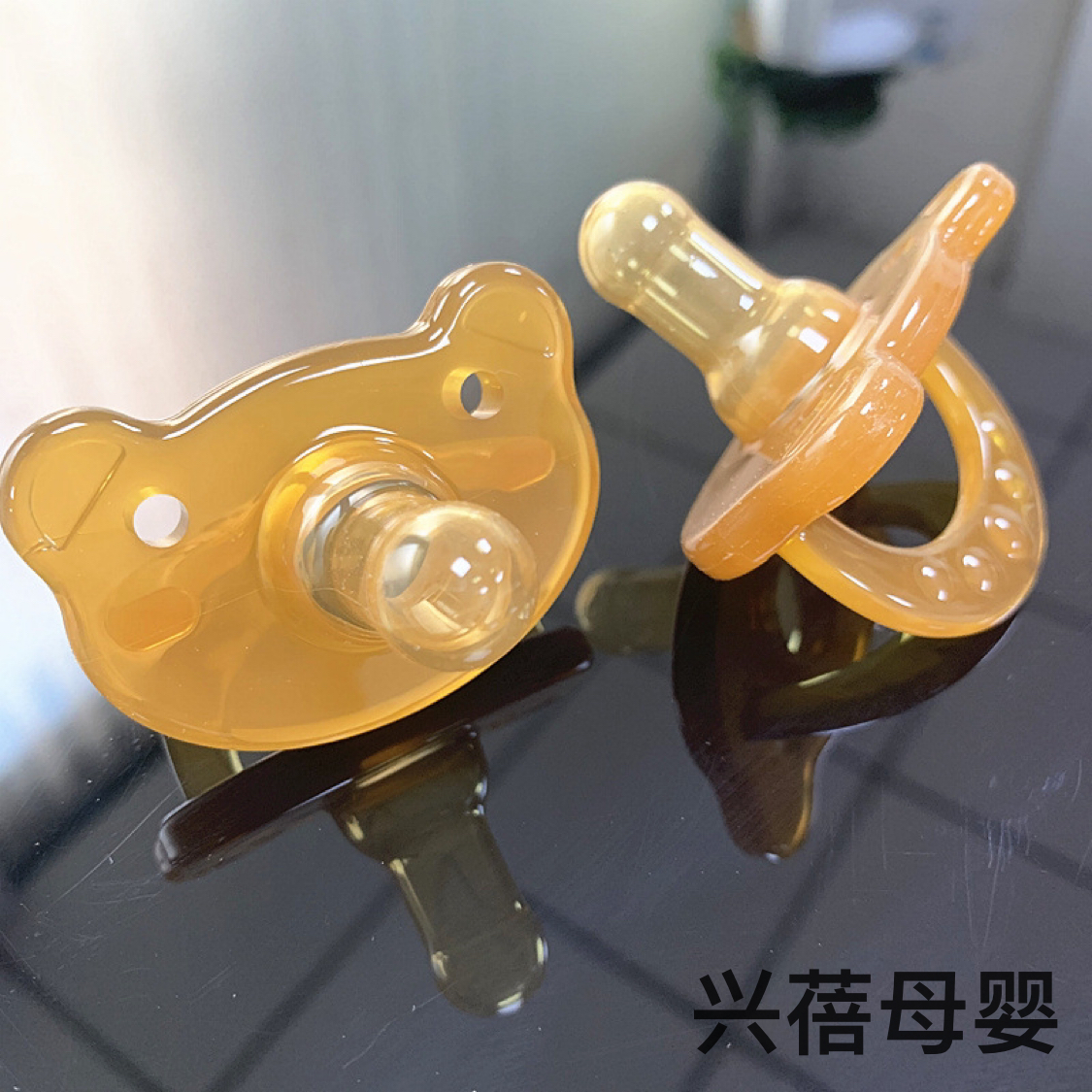 Baby products cartoon silicone playable pacifiers for babies to sleep soundly nano silver pacifiers Silicone soothing pacifiers details Picture