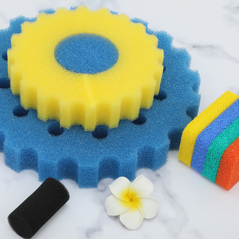 Factory wholesale supply of filter sponge, quick-drying cotton, PU special-shaped sponge, cut filter cotton, special-shaped sponge details Picture
