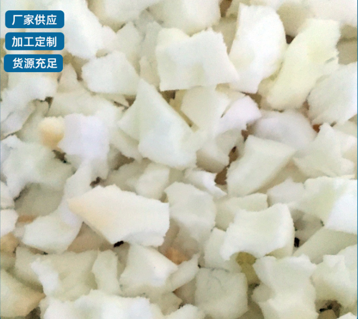 Blue slow-rebound memory foam, chopped and crushed sponge, slow-rebound chopped and crushed sponge pillow details Picture