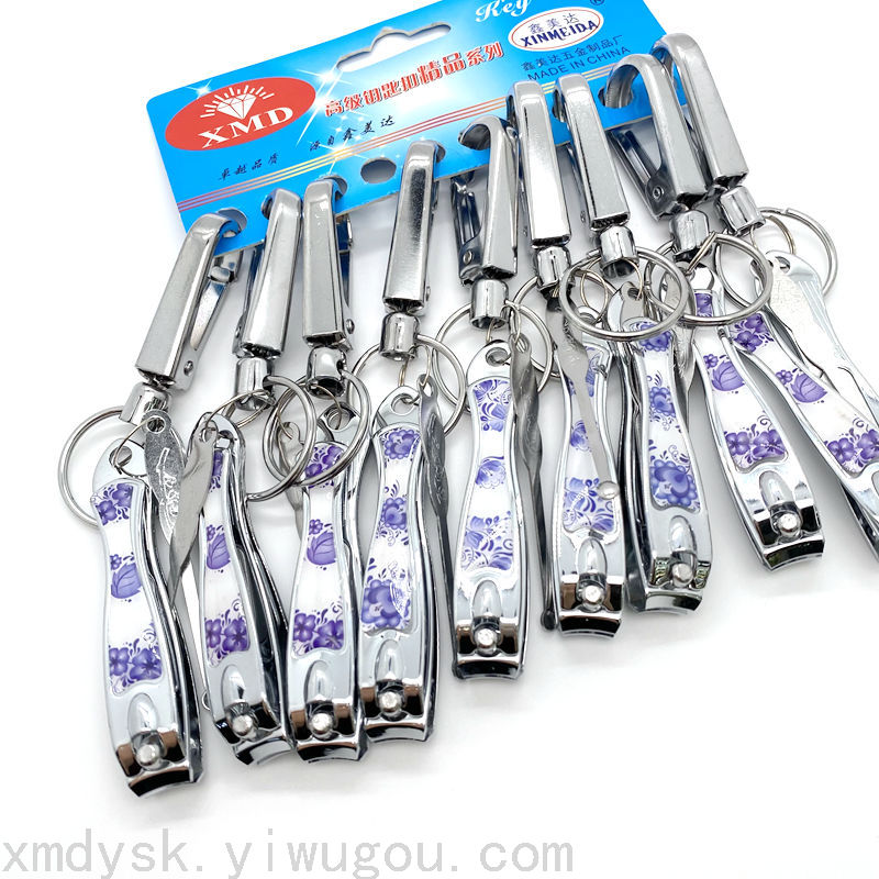 Keychain nail clipper set, nail clipper file, ear spoon combination, two-yuan store wholesale, daily necessities, nail clippers details Picture