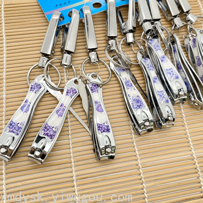 Keychain nail clipper set, nail clipper file, ear spoon combination, two-yuan store wholesale, daily necessities, nail clippers Item Picture