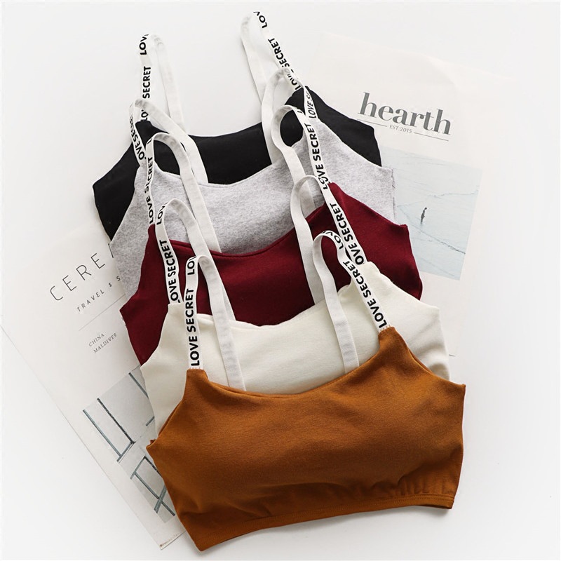 New letter beauty back sling with traceless underwear for women with chest pad breathable sling with three row chest wrap manufacturers direct sales