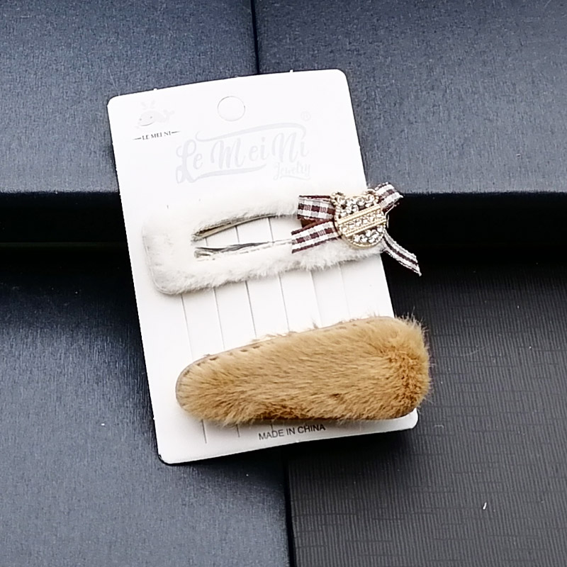 N3312 alloy diamond 1+1BB hair clips, duck clips, hair clips, hair accessories, headwear, Japanese and Korean accessories, 2-yuan store wholesale Specification image