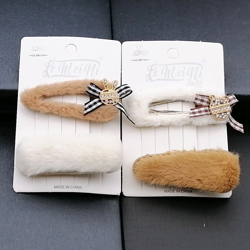 N3312 alloy diamond 1+1BB hair clips, duck clips, hair clips, hair accessories, headwear, Japanese and Korean accessories, 2-yuan store wholesale Application Scenario