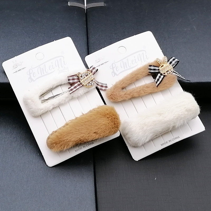 N3312 alloy diamond 1+1BB hair clips, duck clips, hair clips, hair accessories, headwear, Japanese and Korean accessories, 2-yuan store wholesale details Picture