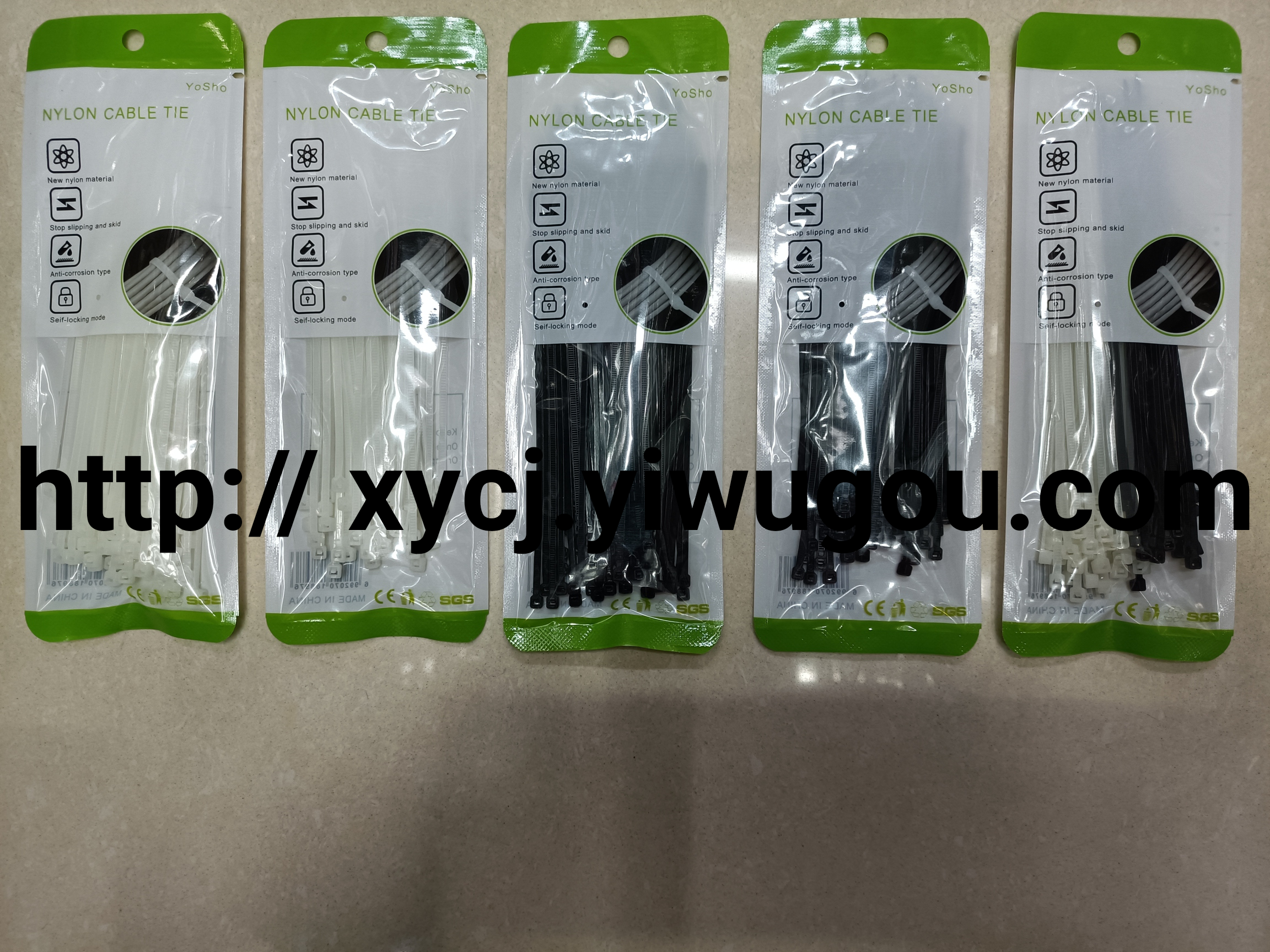 Wholesale cold-resistant cable ties from nylon cable tie manufacturers: 3*4*5*8*100*150*200*250*300*400*500 details Picture