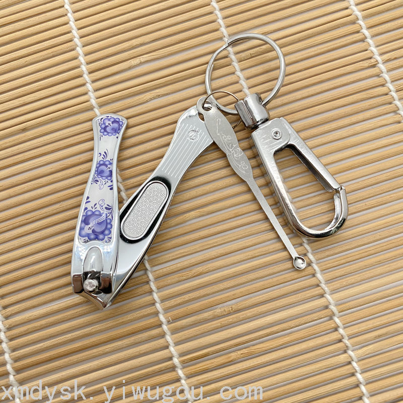 Keychain nail clipper set, nail clipper file, ear spoon combination, two-yuan store wholesale, daily necessities, nail clippers Specification image