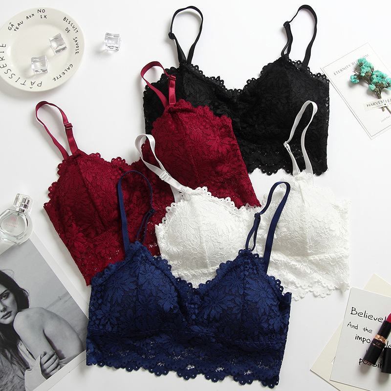 Lace beautiful back sexy wrap chest type wipe chest bottom prevent go naked condole vest short paragraph gather student girl underwear