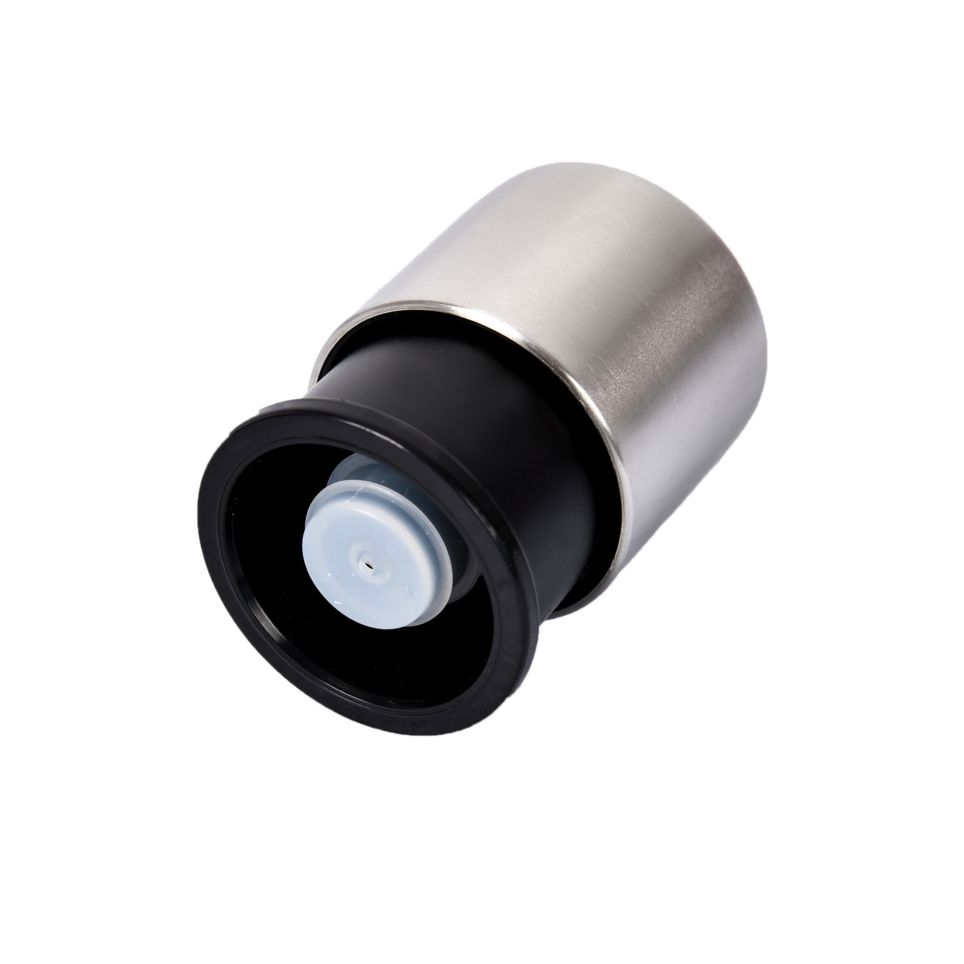 Stainless steel wine stopper, vacuum stopper, household items, wine ware accessories, practical new type of environmentally friendly wine stopper, wine stopper, wine bottle stopper, clean, hygienic, long-lasting and fresh-keeping wine stopper. Application Scenario